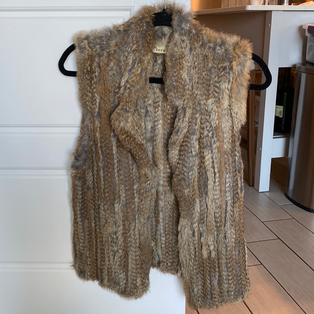 Small 100% Real Rabbit Fur Vest